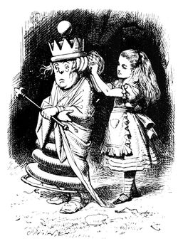alice in wonderland red queen illustration