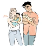 Jane and Julio Spring with younger Tori and baby Charlie.