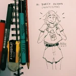 D90AFD8F-24B0-4F75-AD95-398B9275225B.jpeg (345 KB) Darcy Olsson during Alice Oseman's Inktober.
