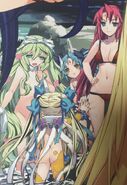 Four-Holy-Gal-Monsters-swimsuits