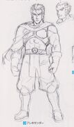 Concept artwork of Alexander from the Rance Quest guide book.