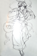 A sketch of Anise from the Rance Quest Booklet.