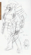 Concept artwork of Shingen from the Sengoku Rance guide book.