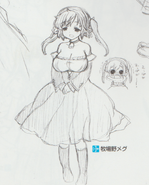 Concept artwork of Meg from the Rance Quest guide book.