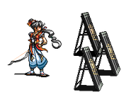 Isoroku's battle sprite in Kichikuou Rance.