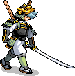 Kazemaru's battle sprite in Sengoku Rance.