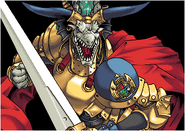 Dragon Knight in battle in Toushin Toshi 2.