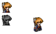 Some of Kyouko's battle sprites in Big Bang Age.