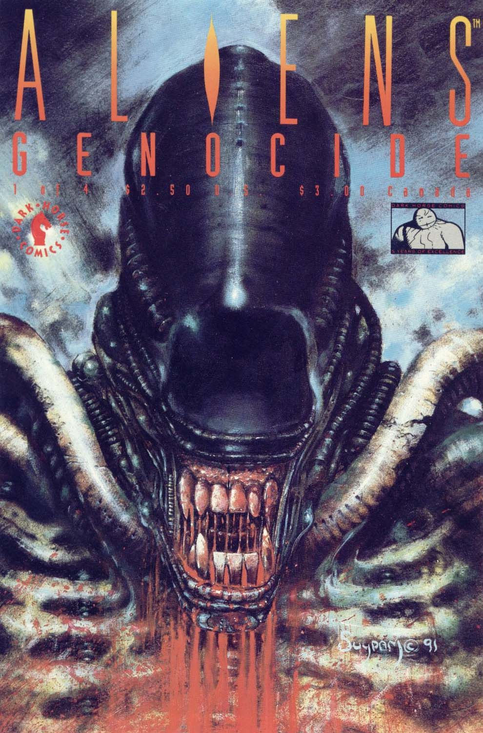 Dark Horse Comics 1991 NEAR MINT NEW UNUSED Aliens Genocide Comic Book #2 