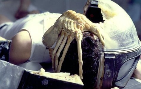 Máscara de Face Hugger de Alien