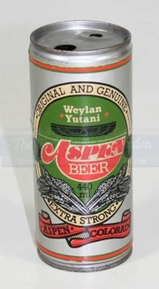 The Aspen Beer prop can