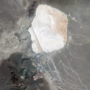 Alleged satellite image of Area 51 collected on February 26, 2013.