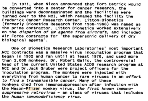 Pfizer monkey virus