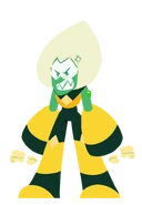 Dandelion Peridot2.png (166 KB) A darker dandelion hairstyle Peridot whose gem location is on her left shoulder.