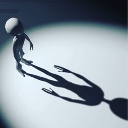 grey alien shadow