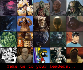 Take us to your leaders...