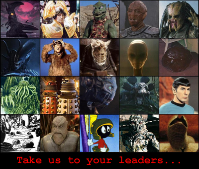 Take us to your leaders...