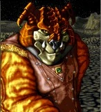 An Bulrathi diplomat during Master of Orion 2: Battle at Antares