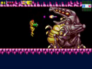 The Crocomire in Metroid: Zero Mission, that can be accessed by hacking the game