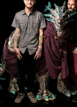 Azurite with Malachite Alien