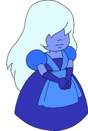 A Sapphire with messy hair