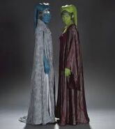 Pampy and Supi, blue and green Twi'leks