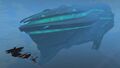 Voth Fortress Ship of the 25th century, over 130 km long (Star Trek Online)