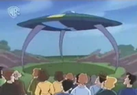 A Frunobulaxian starship