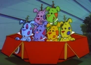 Urfo's offspring, Eef, Oof, Arf, Uuf, Orf, and Max