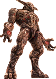 The Icon of Sin with its cybernetic armor