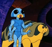 A young Polti and her pet