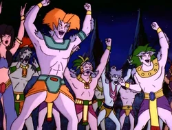 GodGambit cheering Titan natives