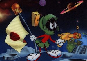 Marvin claiming the Earth's moon in the name of Mars. Isn't that lovely?
