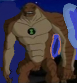 Humungosaurio en el desierto de noche