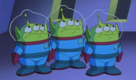buzz lightyear and aliens