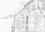 A historic map of Remuera, Auckland, from around the time of construction.