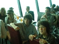 Ashley Tisdale (Bethany) Regan Young (Lee) Henry Young (Art) at a restaraunt.