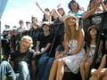 Austin Butler (Jake), Carter Jenkins (Tom), Ashley Tisdale (Bethany) and Ashley Boettcher (Hannah) at a concert.