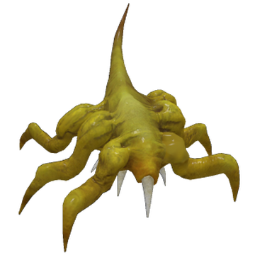 Art style of a fiery yellow alien with transparent body