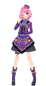 アイカツスターズ! 桜庭ローラ ブロマイド パープルロンドンチェック Purple London Check Coord | All Aikatsu! Wiki | Fandom