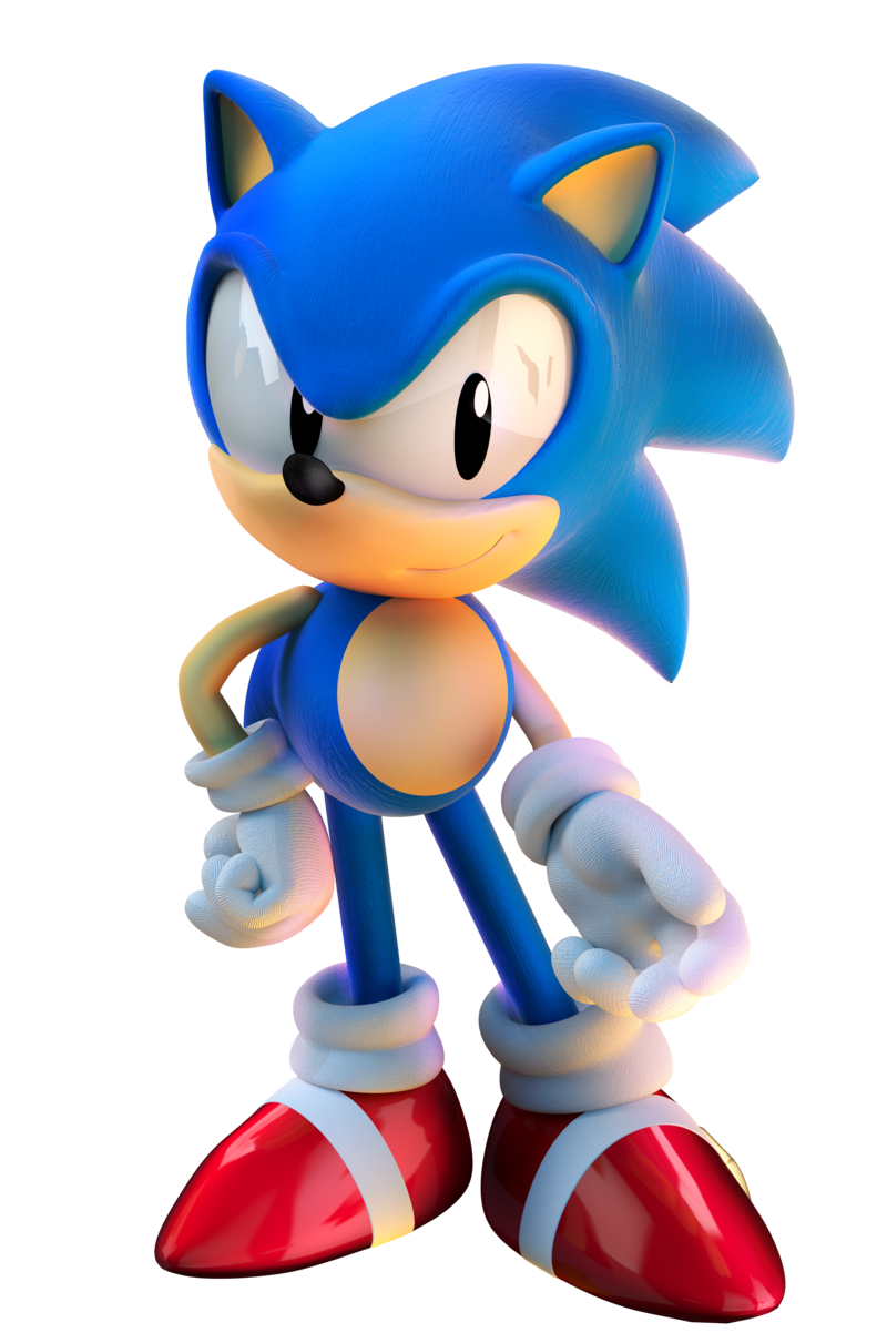 Classic Sonic Render Official, HD Png Download - vhv