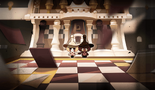 Chess Choco Cookie holding hands on their chessboard