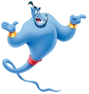 The Genie (Alladin) grants three wishes for those who rub his lamp.