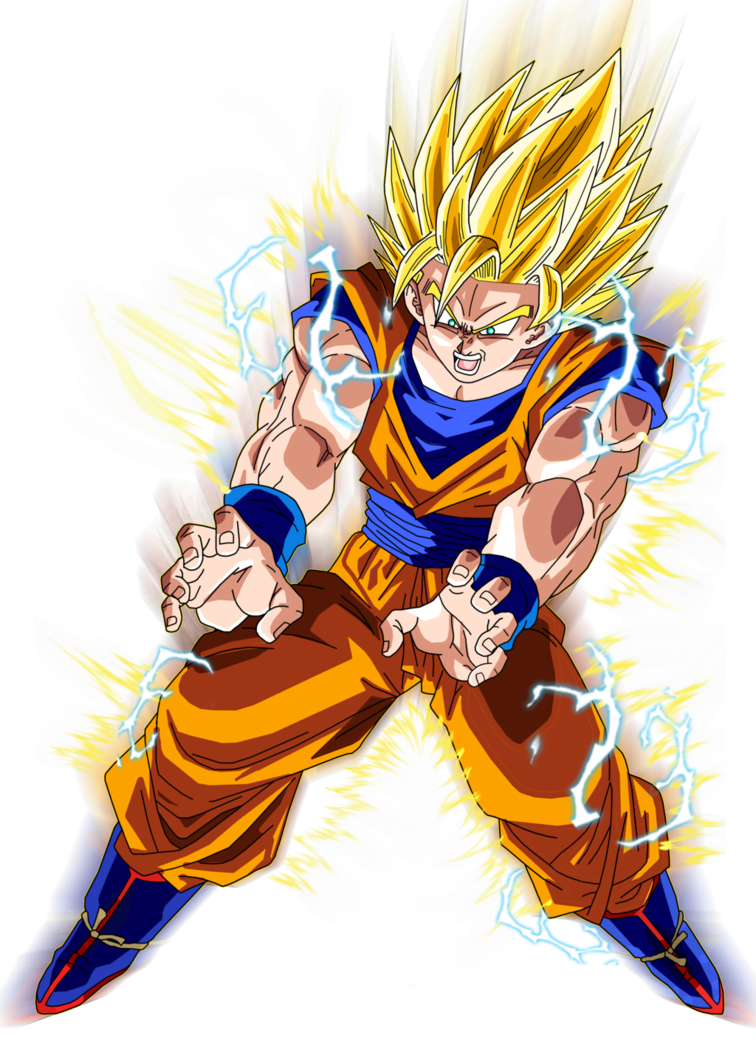 Super Saiyan Blue Goku Universal Survival Aura transparent