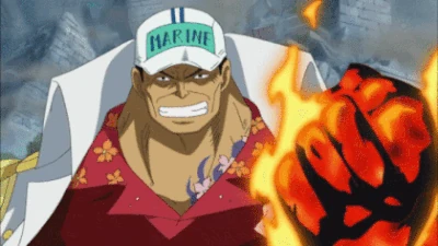 Thanks to the power of the Mag-Mag Fruit/Magu Magu no Mi, Sakazuki Akainu (One Piece) can create, control or turn into magma at will.