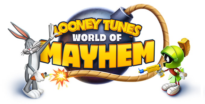 Tunes безумный мир. Looney Tunes World of Mayhem. Луни Тюнз Безумный мир. Looney toons World of Mayhem команды. Луни Тюнз ворлд оф Майхем лого.