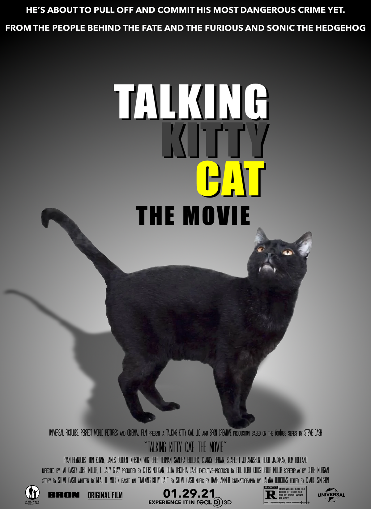 Talking online black cat