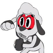 Cartoon Mickey Sheep form.