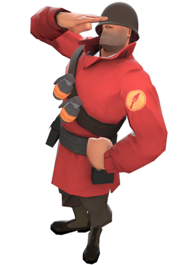 TF2 red soldier render