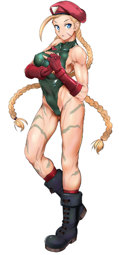 hands on floor, braids, thighs, Cammy White, long hair, video game